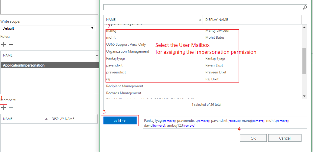 microsoft 365 does not allow impersonation for small business plans